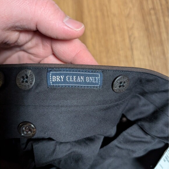 VTG Polo Ralph Lauren Virgin Wool Pants Mens 36x30 Made in Italy Pleated Cuffed - Picture 6 of 12